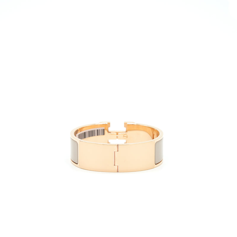 Hermes Size GM Clic Clac Bracelet Marron Glacé RGHW