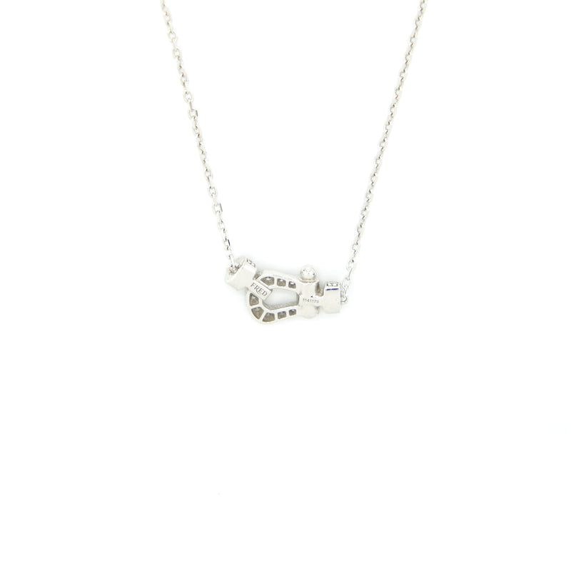 Fred Force 10 Necklace White Gold With Diamond Small Model