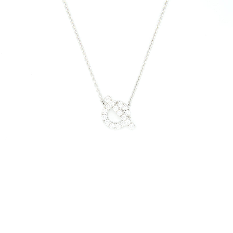 Hermes Finesse Pendant White Gold With Diamonds