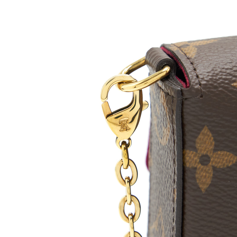 Louis Vuitton Felicie Pochette Monogram Canvas GHW