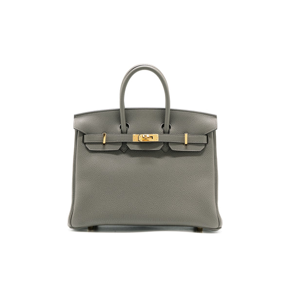 Hermes Birkin 25 Togo 0L Gris Meyer GHW Stamp U