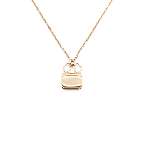 Hermes Amulettes H Constance Pendent 18K Rose Gold