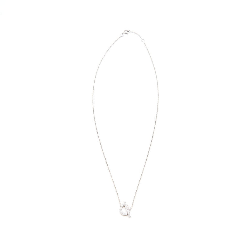 Hermes Finesse Necklace White Gold with Dimond