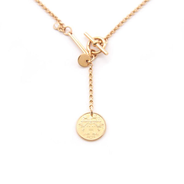 Hermes Ex-Libris pendant Rose gold small model