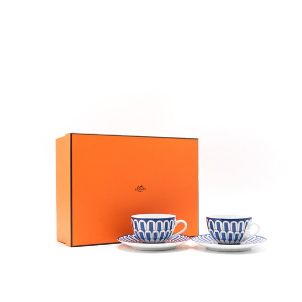 Hermes  Bleus d'Ailleurs Tea Cup and Saucer - EMIER