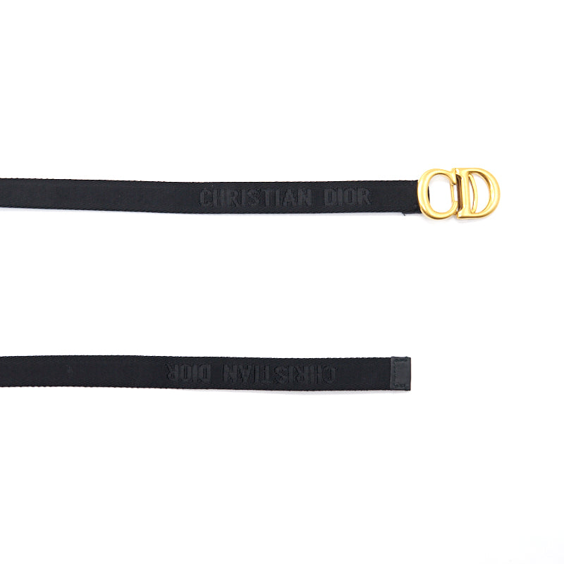 Dior Saddle Belt Black Jacquard
