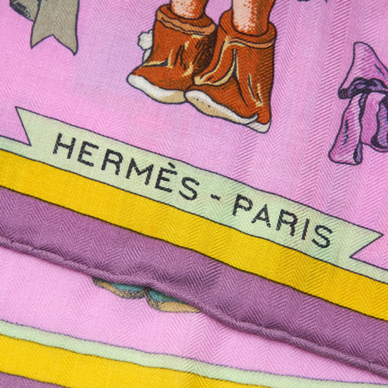 Hermes Cashmere and Silk Shawl 140