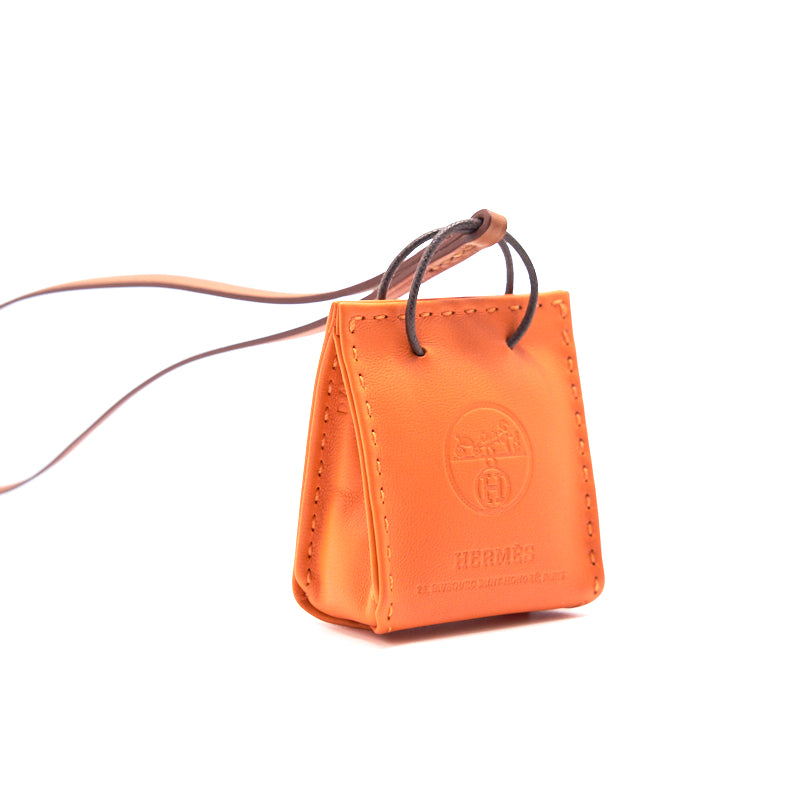 HERMÈS Orange Bag Charm