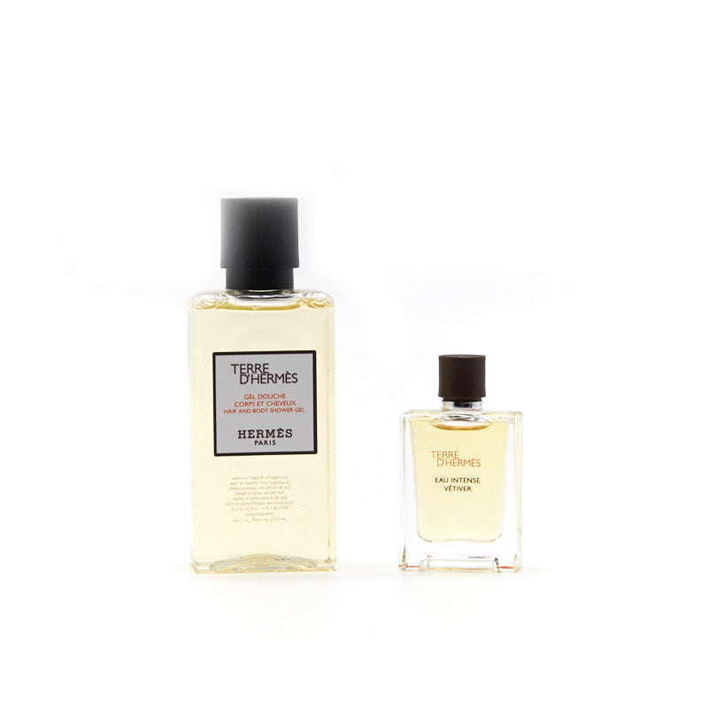 Hermes Terre d'Hermes Parfum 5ml and Shower Gel 40ml Set - EMIER