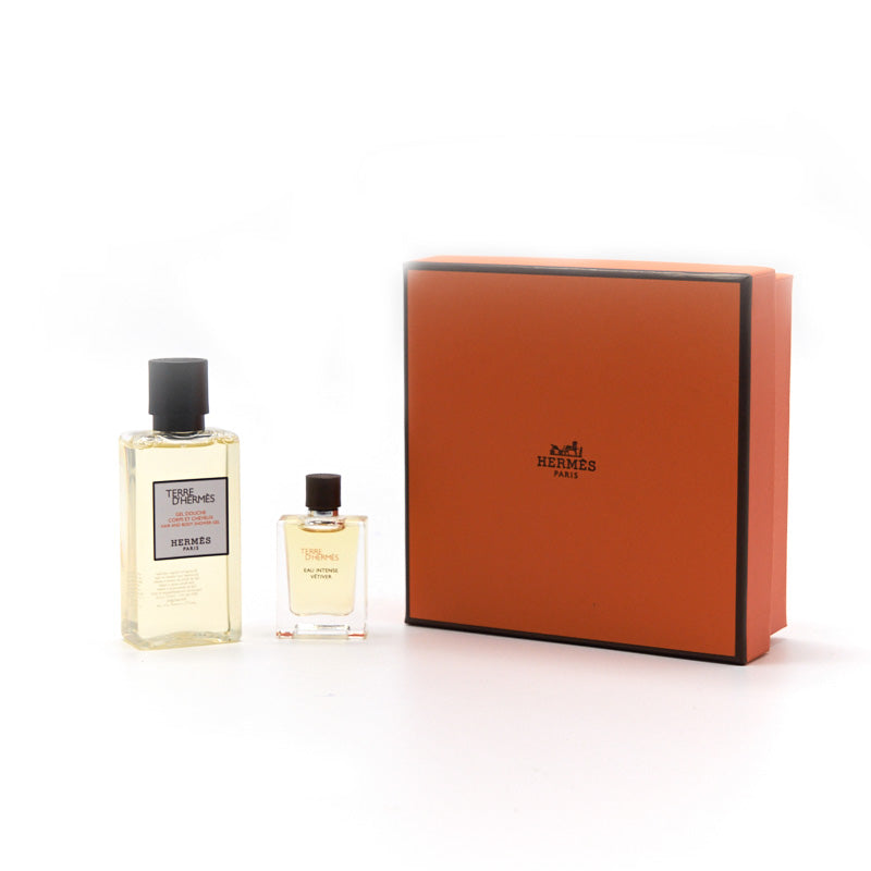 Hermes Terre d'Hermes Parfum 5ml and Shower Gel 40ml Set - EMIER