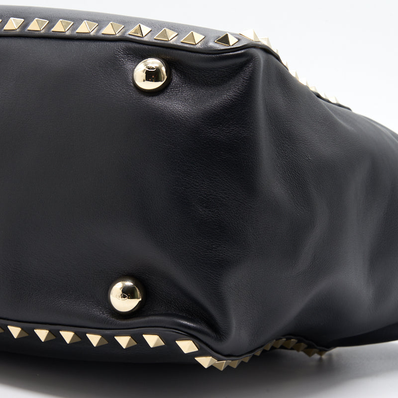 Valentino Medium Rockstud Leather Tote