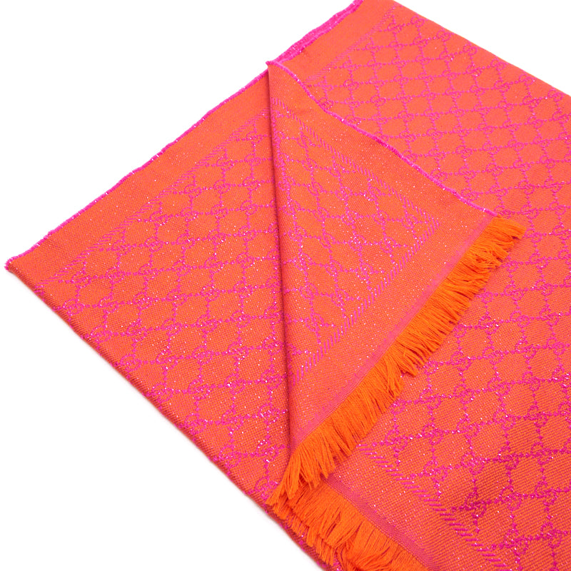 Gucci Shawl Hot Pink/ Orange 48x180cm