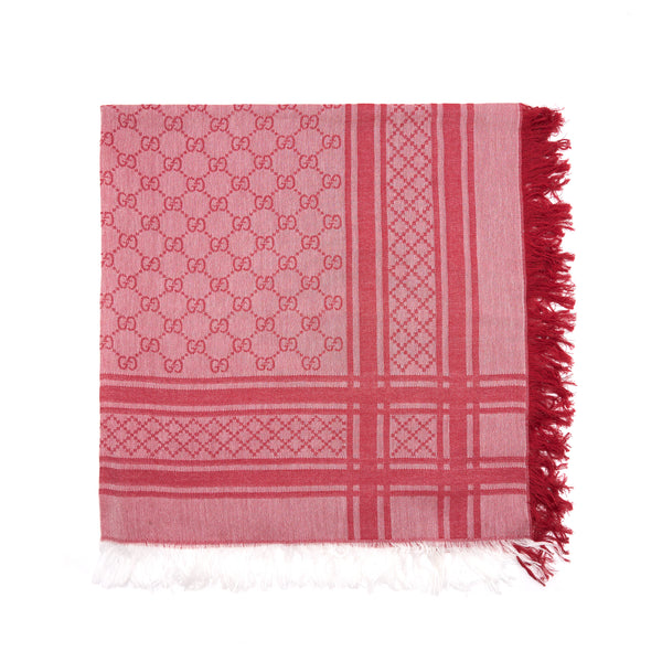 Gucci Shawl Red / White