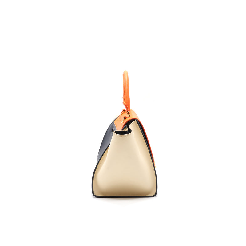 Celine Trapeze Small (orange/ black/ beige)