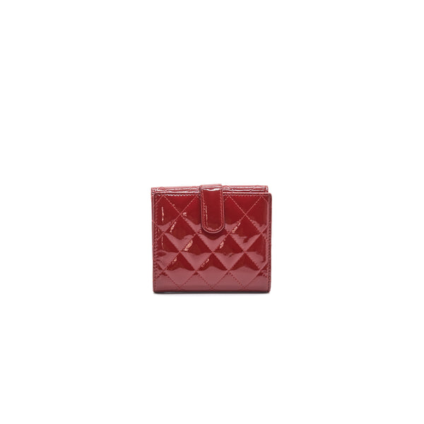 Chanel Patent small Wallet Rouge SHW