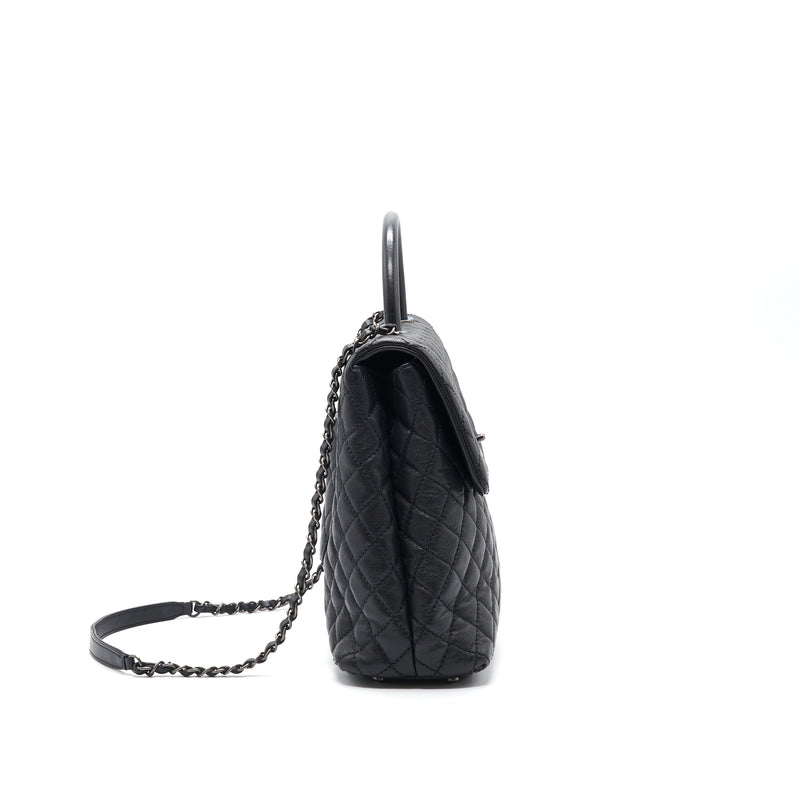Chanel COCO Handle Flap Bag Large Black