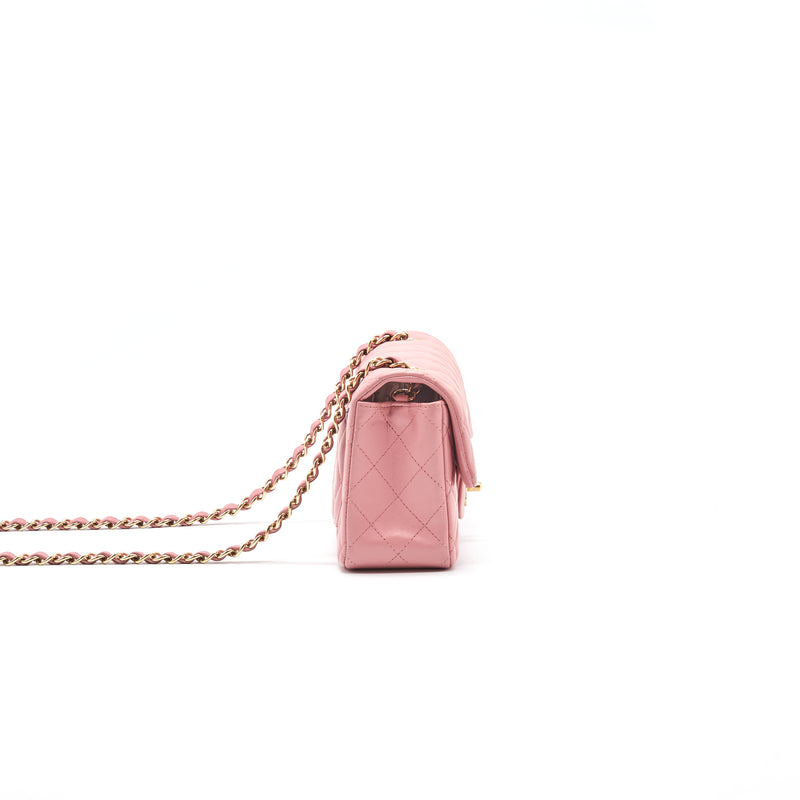 Chanel Mini Rectangular Light Pink LGHW