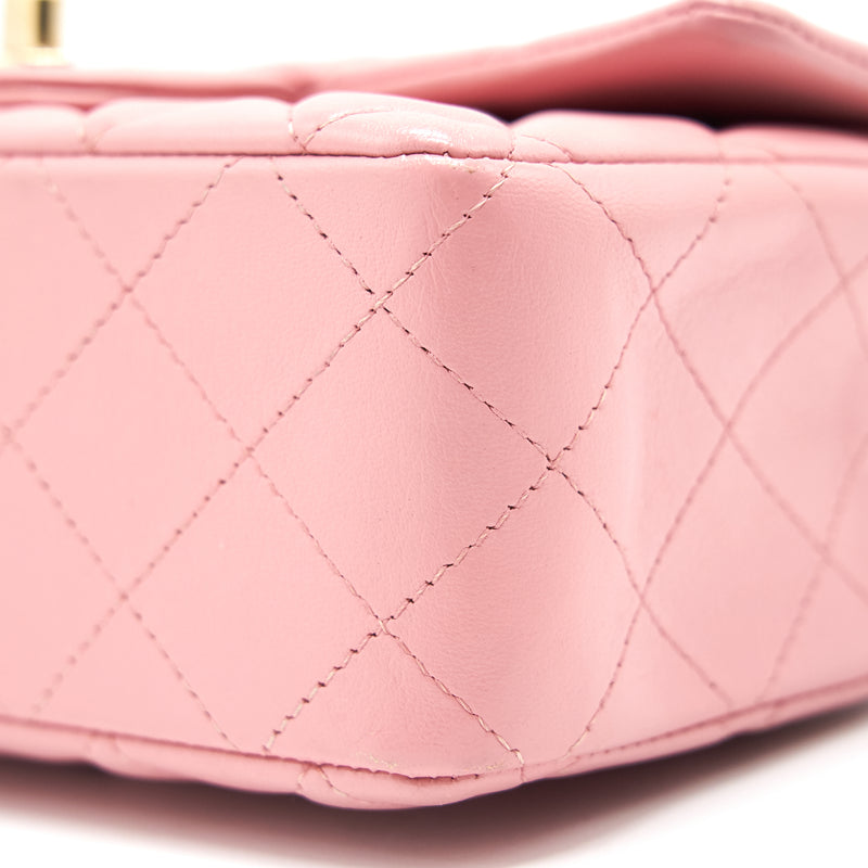 Chanel Mini Rectangular Light Pink LGHW