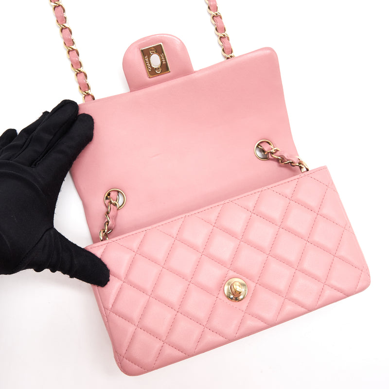 Chanel Mini Rectangular Light Pink LGHW