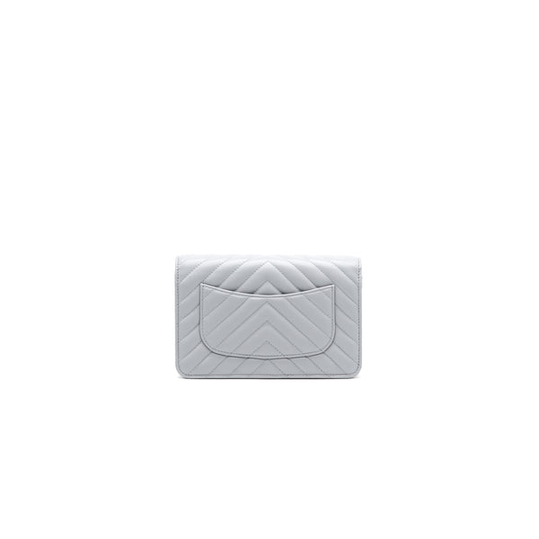 Chanel Wallet On Chain 20c Light Grey LGHW