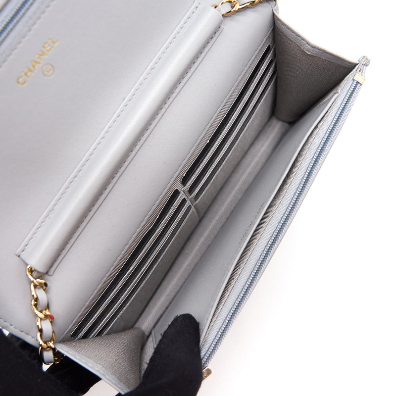 Chanel Wallet On Chain 20c Light Grey LGHW