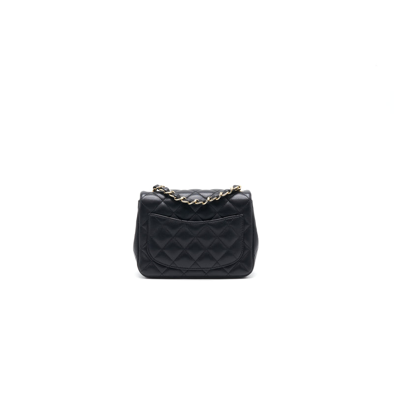 Chanel Mini Square Lambskin Black LGHW