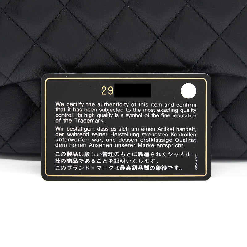 Chanel Mini Square Lambskin Black LGHW