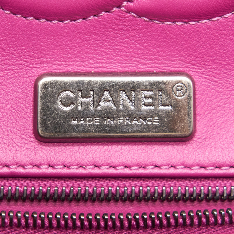 Chanel Alligator Medium Classic Double Flap Bag Pink SHW