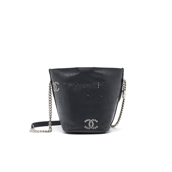 Chanel Eyelet Logo Bucket Bag
