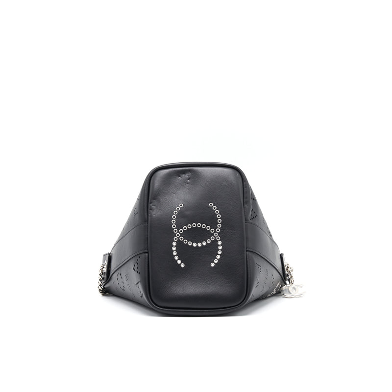 Chanel Eyelet Logo Bucket Bag