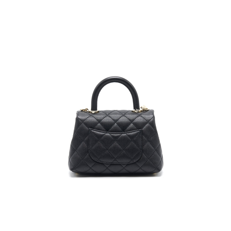 Chanel Quilted Mini Coco Handle Flap Black – STYLISHTOP
