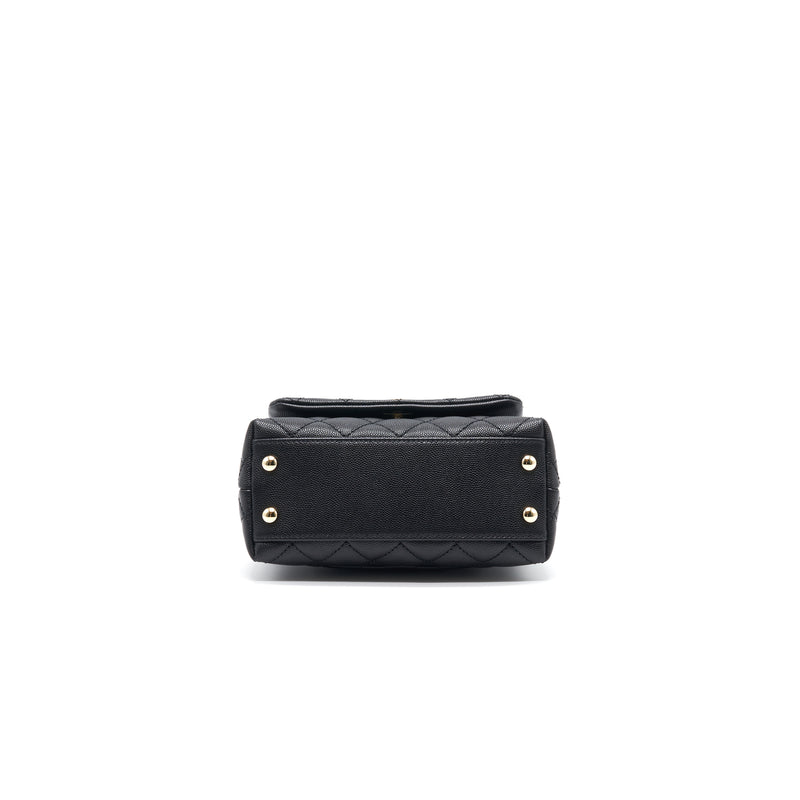 Chanel Extra Mini Coco Handle Flap Bag Black LGHW