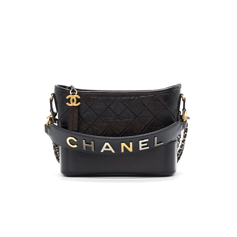 Chanel Gabrielle Black New Medium with Handle
