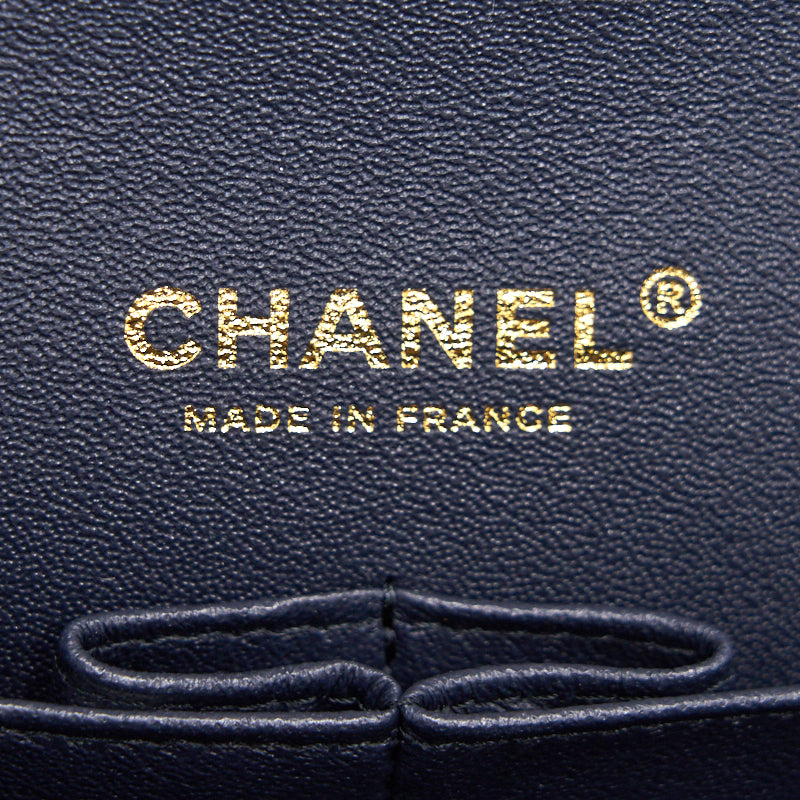Chanel medium 25cm Classiccal double flap cavier Navy LGHW year 2020