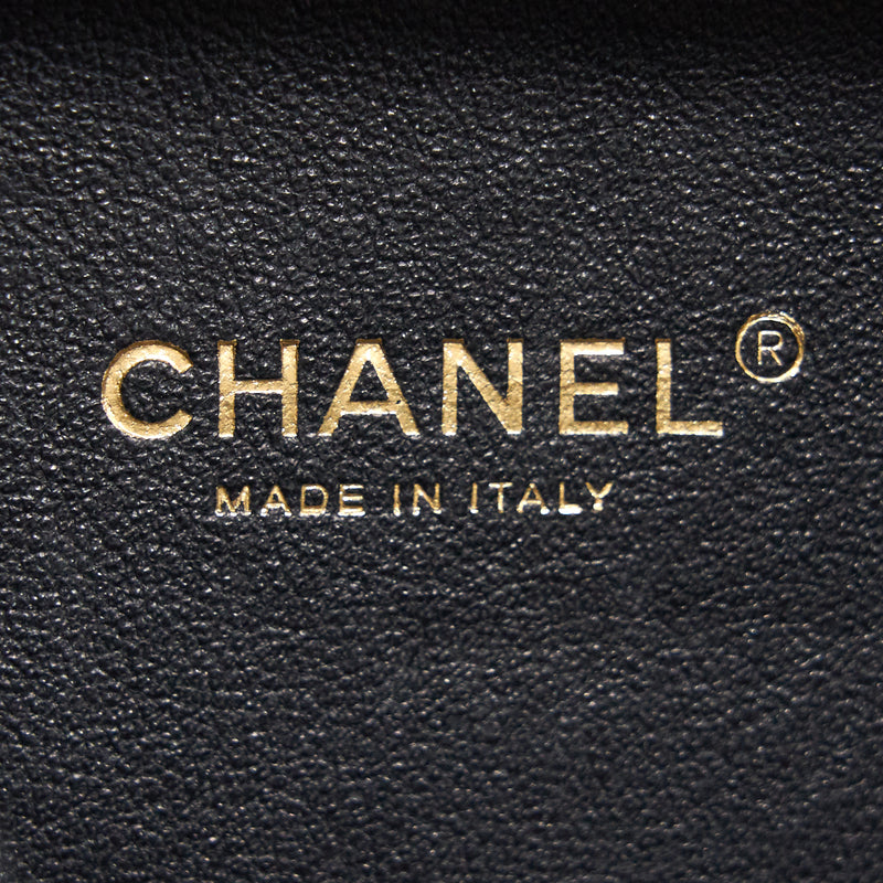 Chanel Caviar Small Vanity case black & white GHW