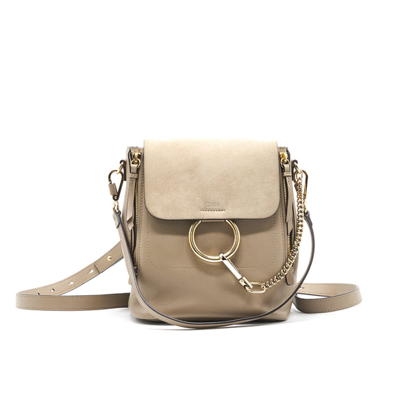 Chloe Small Faye Backpack Grey
