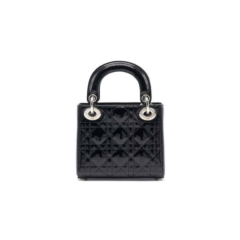 Dior Mini Lady Dior Patent Leather Black SHW