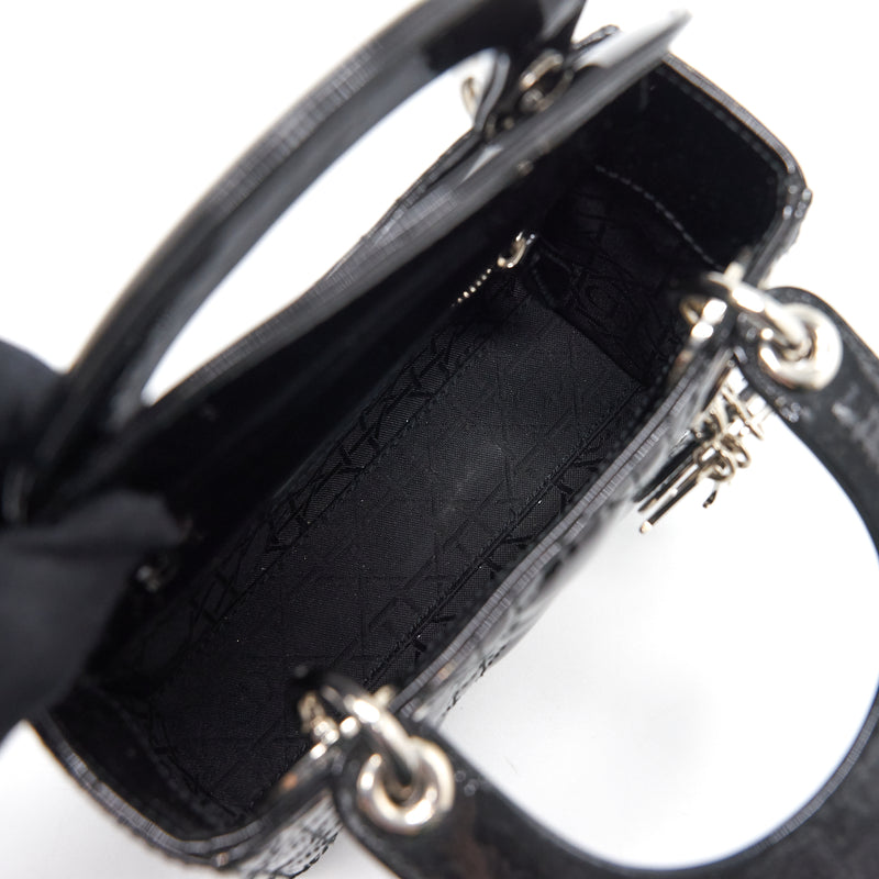 Dior Mini Lady Dior Patent Leather Black SHW