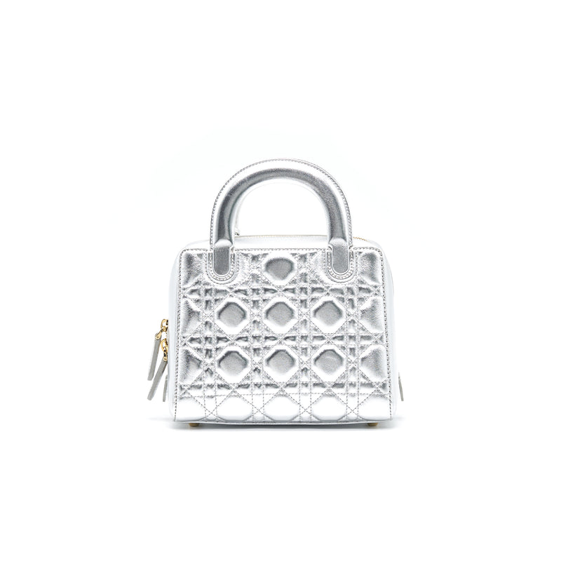 Dior Small Lily Tote Silver Lambskin GHW