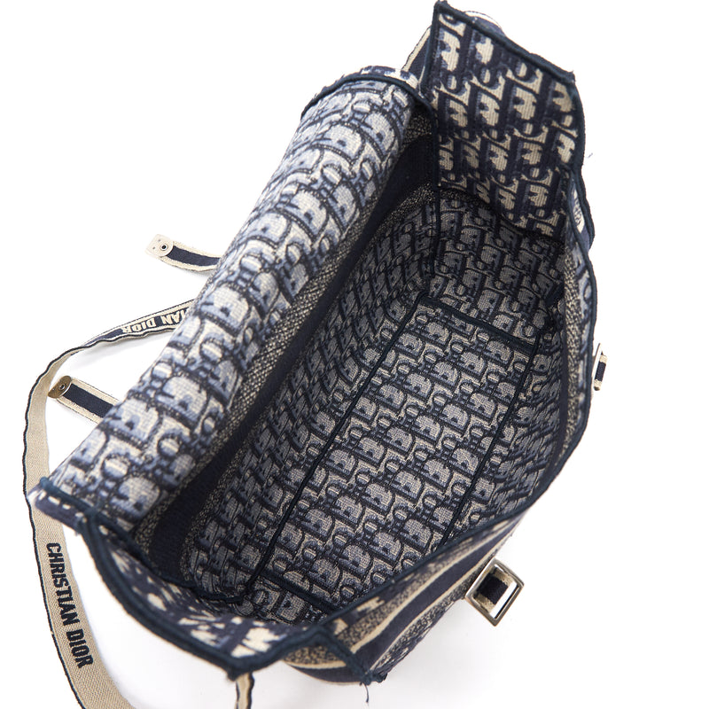 Dior Diorcamp Bag Blue Dior Oblique Embroidery