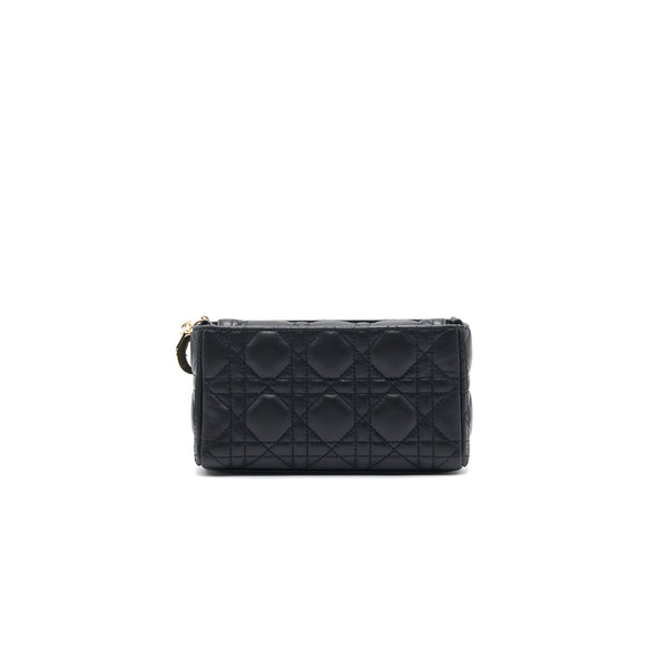 Dior Leather Mini crossbody Chain Bag Black GHW