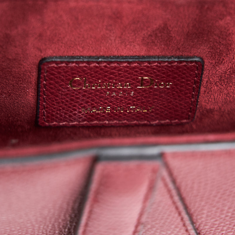 Dior Mini Saddle Red GHW