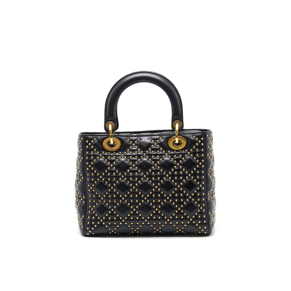 Dior Supple Lady Dior Studded Tote Bag