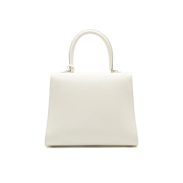 Delvaux Brilliant MM White Calfskin SHW