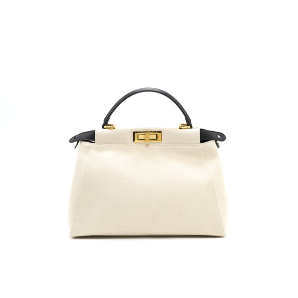 Fendi Peekaboo Medium Canvas GHW