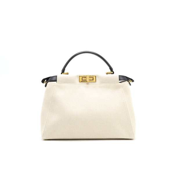 Fendi Peekaboo Medium Canvas GHW