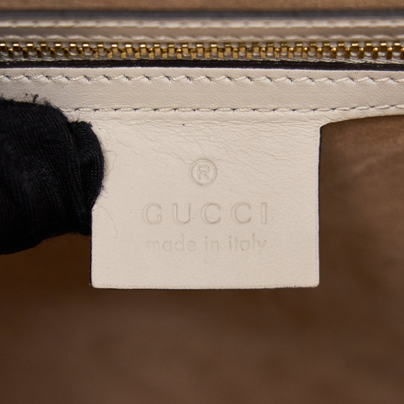 Gucci Sylvie Large tote bag white GHW