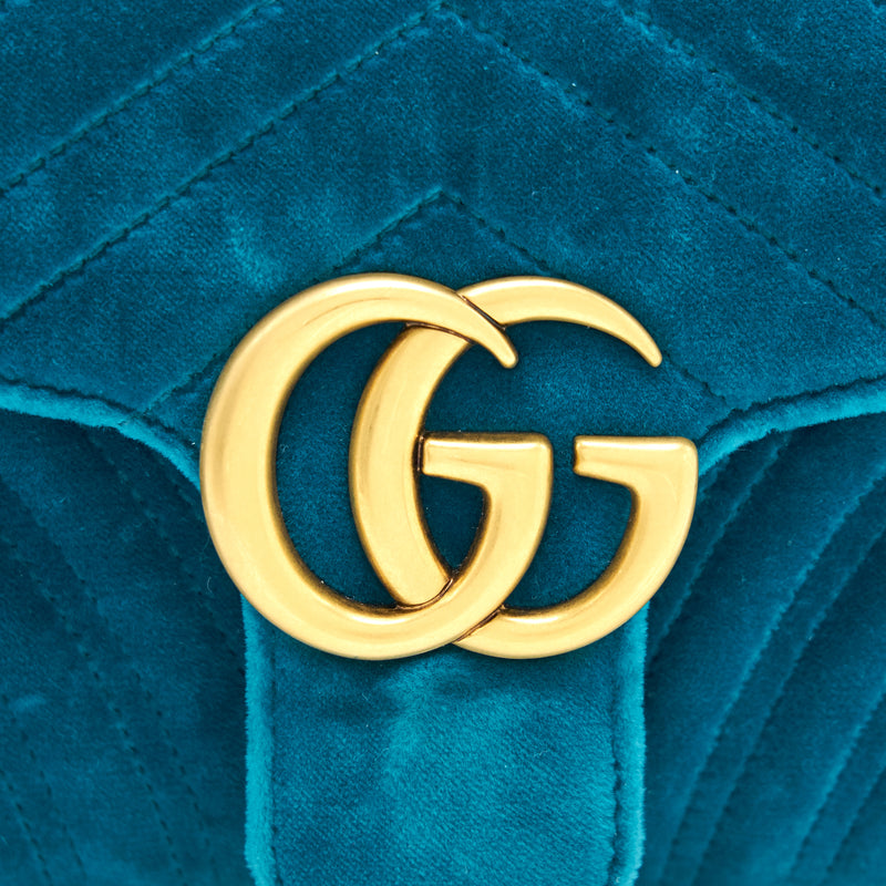 Gucci Velvet small GG Marmont Bag