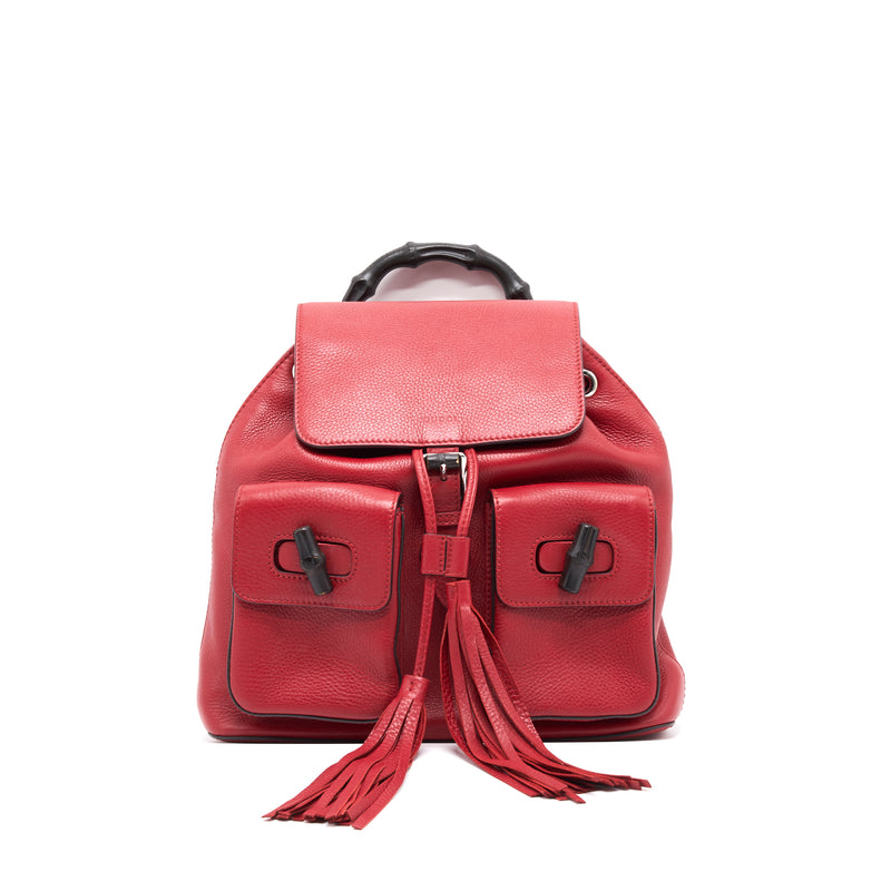 Gucci Bamboo Backpack Red
