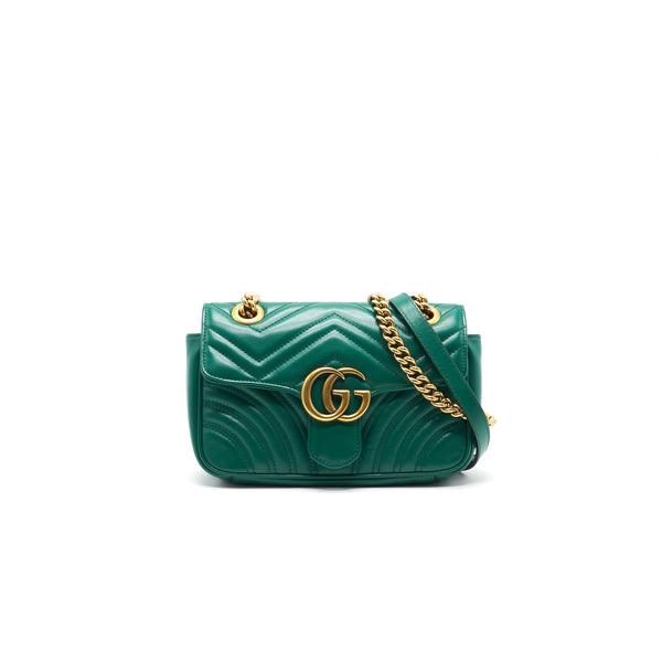 Gucci Mini Marmont Green GHW
